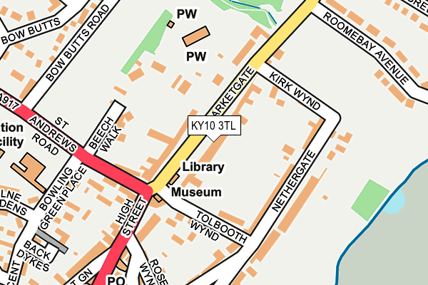 KY10 3TL map - OS OpenMap – Local (Ordnance Survey)