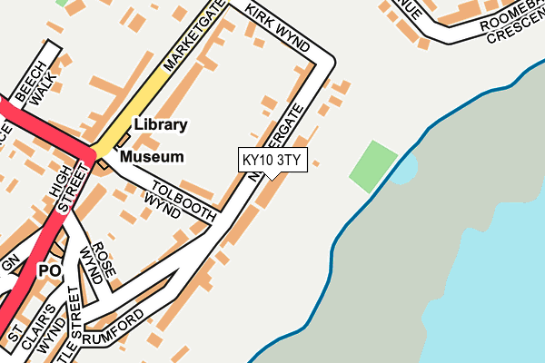 KY10 3TY map - OS OpenMap – Local (Ordnance Survey)