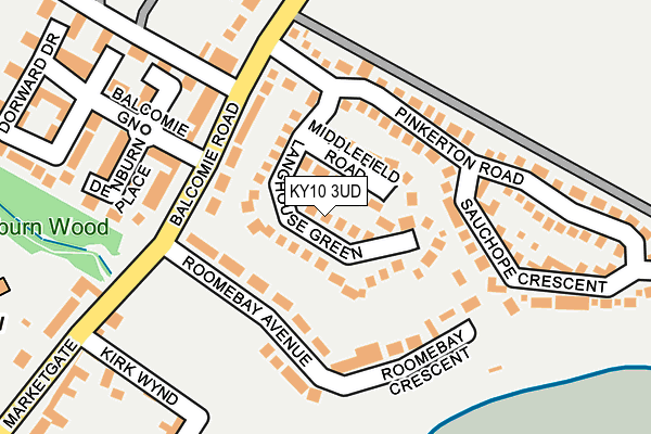 KY10 3UD map - OS OpenMap – Local (Ordnance Survey)