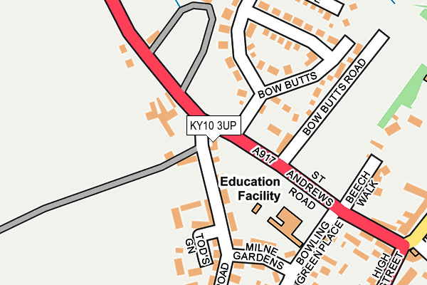 KY10 3UP map - OS OpenMap – Local (Ordnance Survey)