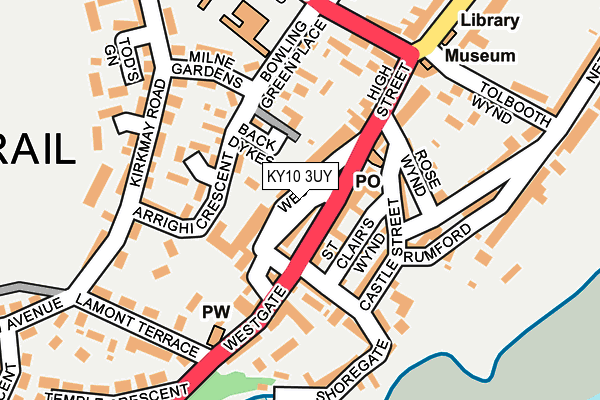 KY10 3UY map - OS OpenMap – Local (Ordnance Survey)