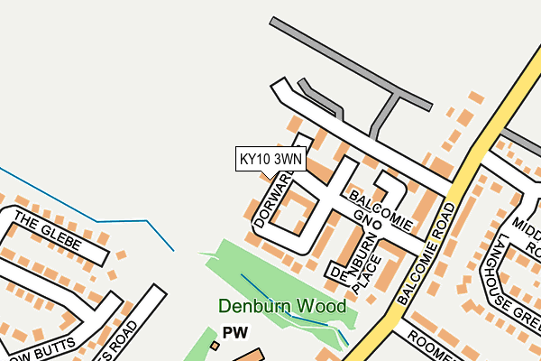 KY10 3WN map - OS OpenMap – Local (Ordnance Survey)