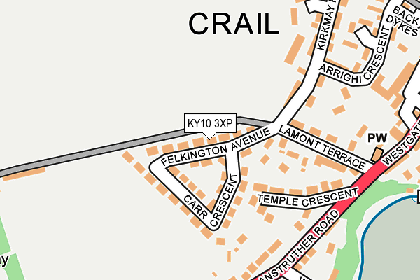 KY10 3XP map - OS OpenMap – Local (Ordnance Survey)