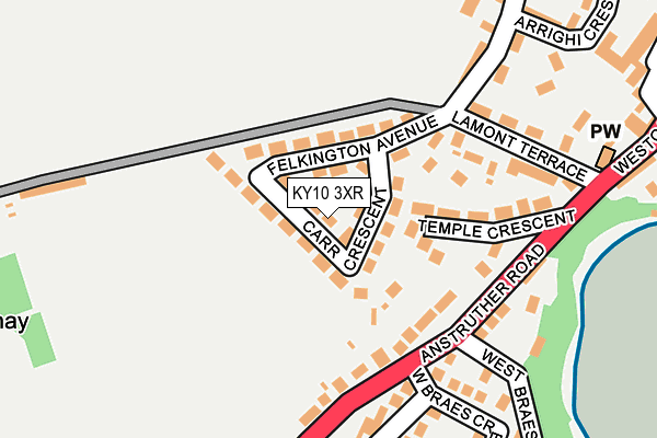 KY10 3XR map - OS OpenMap – Local (Ordnance Survey)