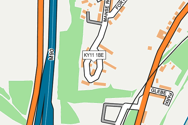 KY11 1BE map - OS OpenMap – Local (Ordnance Survey)