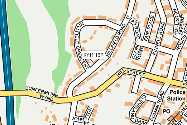 KY11 1BP map - OS OpenMap – Local (Ordnance Survey)