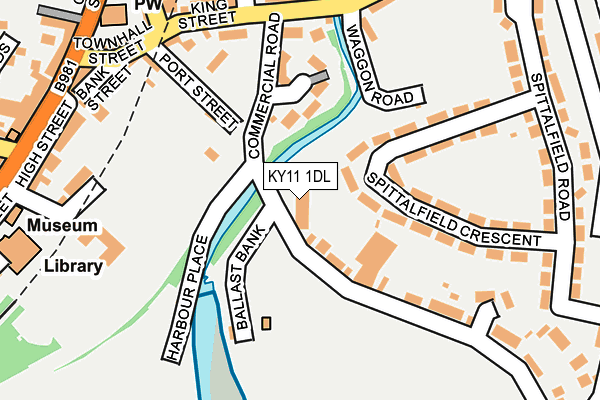 KY11 1DL map - OS OpenMap – Local (Ordnance Survey)