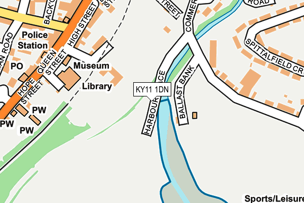 KY11 1DN map - OS OpenMap – Local (Ordnance Survey)