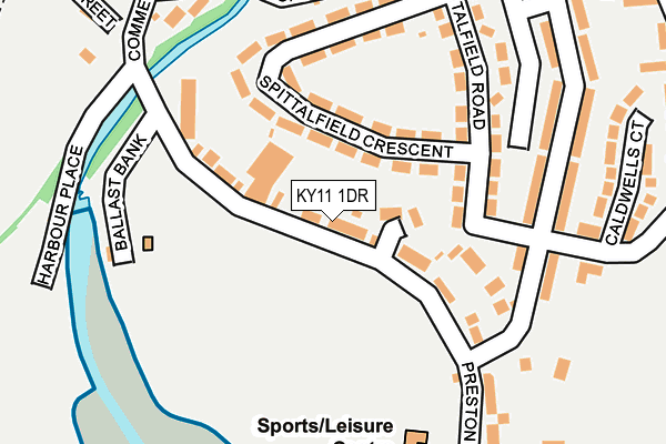 KY11 1DR map - OS OpenMap – Local (Ordnance Survey)