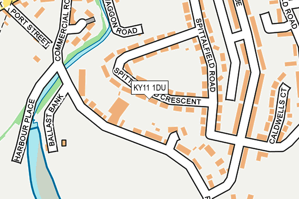 KY11 1DU map - OS OpenMap – Local (Ordnance Survey)