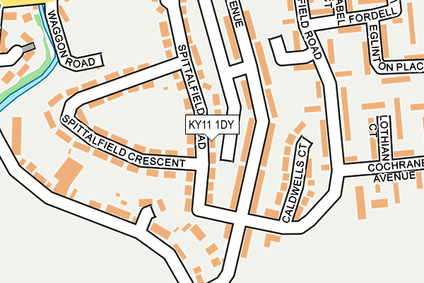 KY11 1DY map - OS OpenMap – Local (Ordnance Survey)