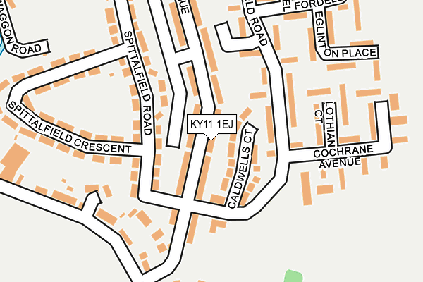 KY11 1EJ map - OS OpenMap – Local (Ordnance Survey)