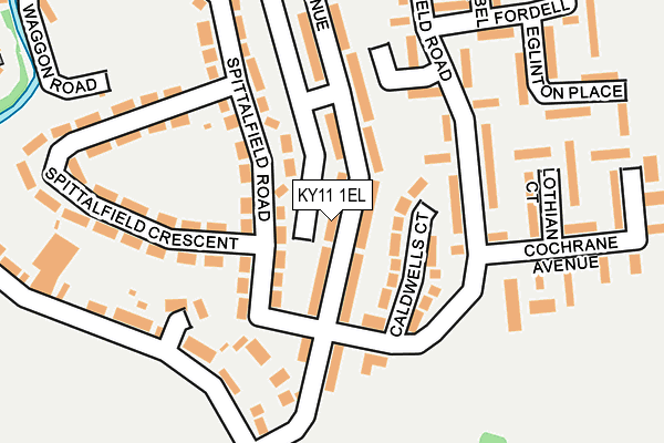 KY11 1EL map - OS OpenMap – Local (Ordnance Survey)