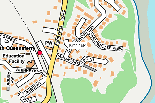 KY11 1EP map - OS OpenMap – Local (Ordnance Survey)