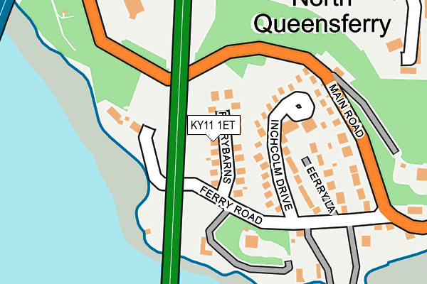 KY11 1ET map - OS OpenMap – Local (Ordnance Survey)