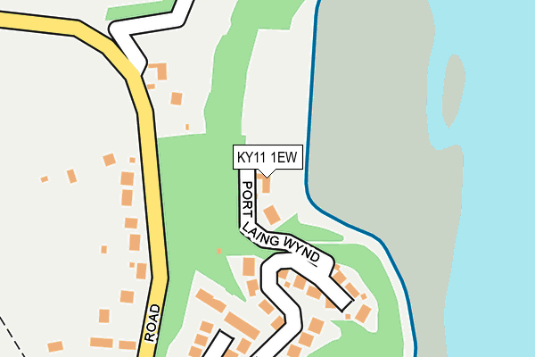 KY11 1EW map - OS OpenMap – Local (Ordnance Survey)