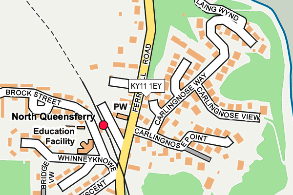 KY11 1EY map - OS OpenMap – Local (Ordnance Survey)