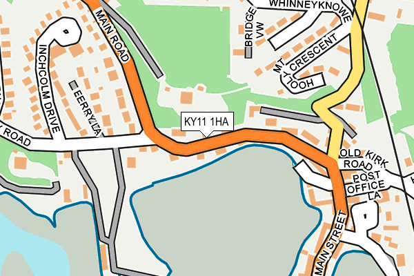 KY11 1HA map - OS OpenMap – Local (Ordnance Survey)