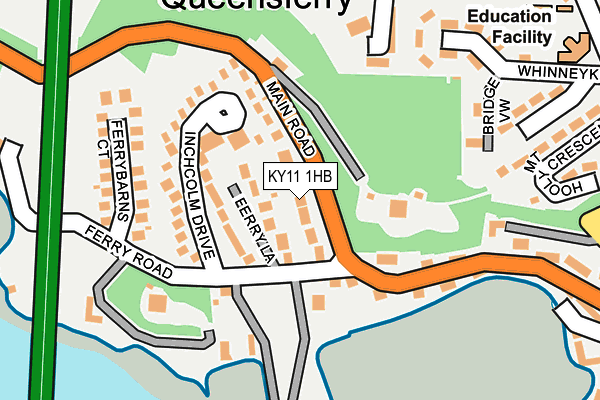 KY11 1HB map - OS OpenMap – Local (Ordnance Survey)
