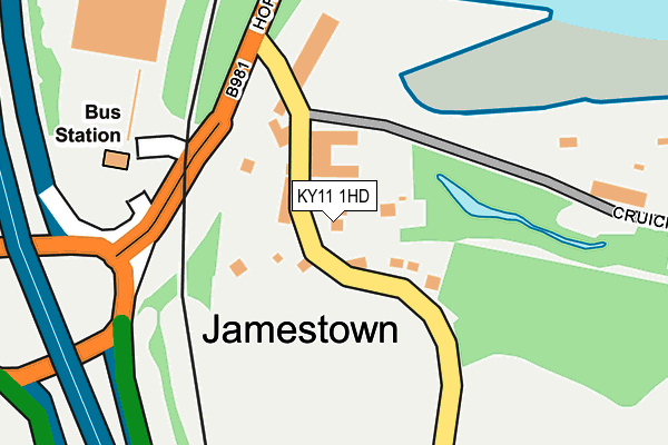 KY11 1HD map - OS OpenMap – Local (Ordnance Survey)