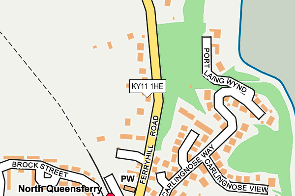 KY11 1HE map - OS OpenMap – Local (Ordnance Survey)