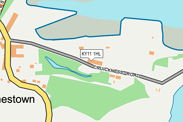 KY11 1HL map - OS OpenMap – Local (Ordnance Survey)