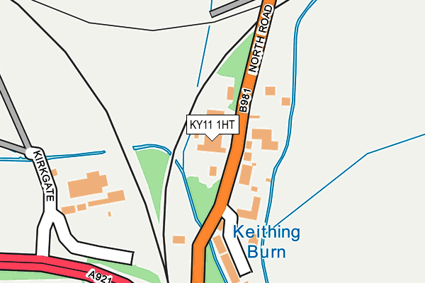 KY11 1HT map - OS OpenMap – Local (Ordnance Survey)