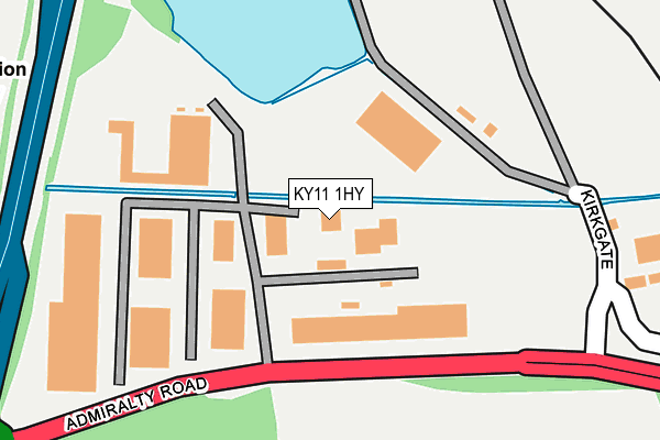 KY11 1HY map - OS OpenMap – Local (Ordnance Survey)