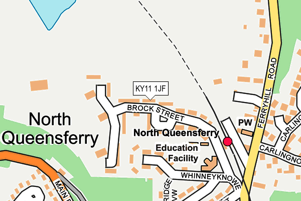 KY11 1JF map - OS OpenMap – Local (Ordnance Survey)