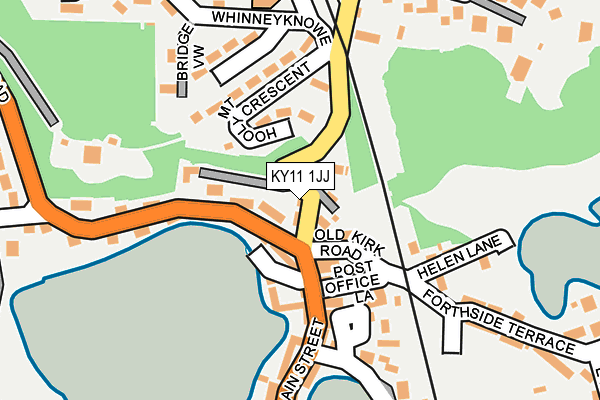 KY11 1JJ map - OS OpenMap – Local (Ordnance Survey)