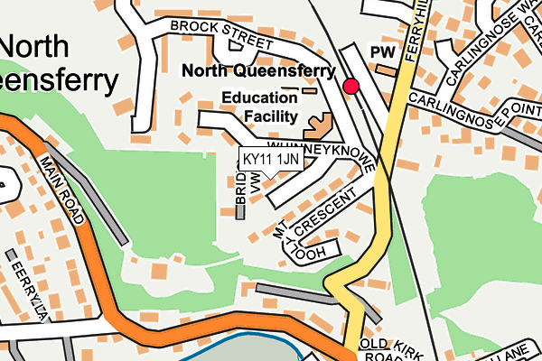KY11 1JN map - OS OpenMap – Local (Ordnance Survey)