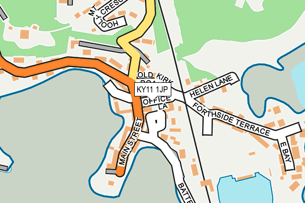 KY11 1JP map - OS OpenMap – Local (Ordnance Survey)