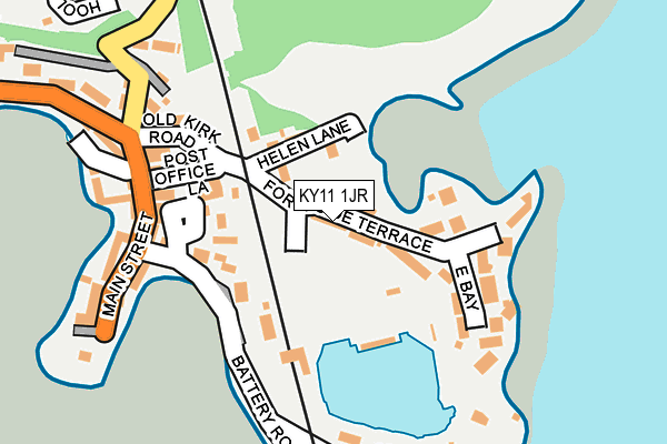 KY11 1JR map - OS OpenMap – Local (Ordnance Survey)