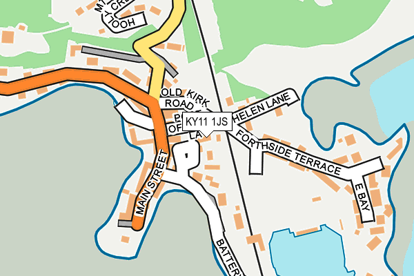 KY11 1JS map - OS OpenMap – Local (Ordnance Survey)