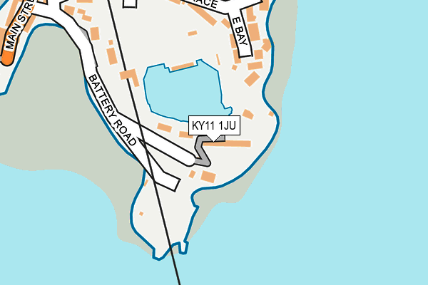 KY11 1JU map - OS OpenMap – Local (Ordnance Survey)