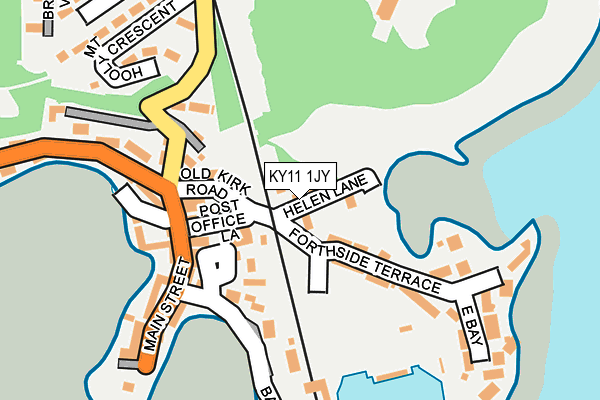 KY11 1JY map - OS OpenMap – Local (Ordnance Survey)