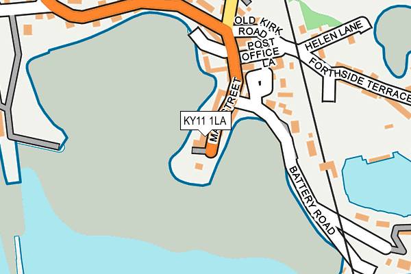 KY11 1LA map - OS OpenMap – Local (Ordnance Survey)