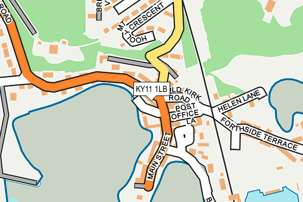 KY11 1LB map - OS OpenMap – Local (Ordnance Survey)