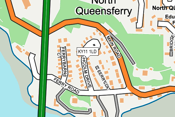 KY11 1LD map - OS OpenMap – Local (Ordnance Survey)