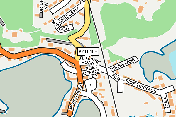 KY11 1LE map - OS OpenMap – Local (Ordnance Survey)