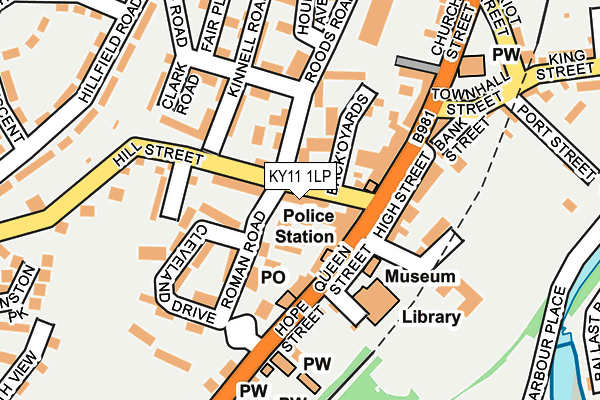 KY11 1LP map - OS OpenMap – Local (Ordnance Survey)