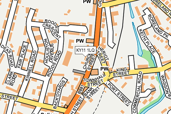 KY11 1LQ map - OS OpenMap – Local (Ordnance Survey)