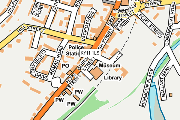 KY11 1LS map - OS OpenMap – Local (Ordnance Survey)