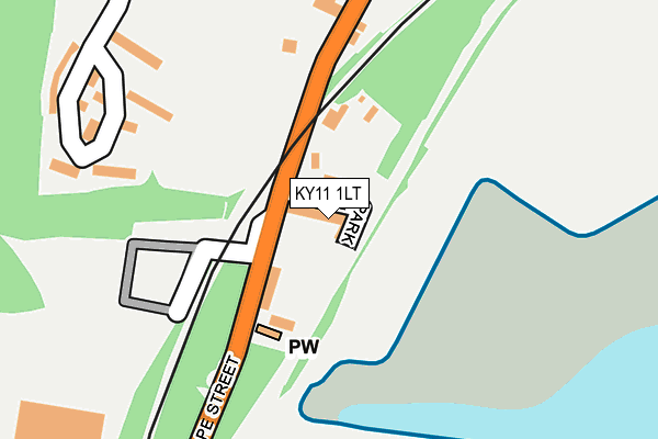 KY11 1LT map - OS OpenMap – Local (Ordnance Survey)