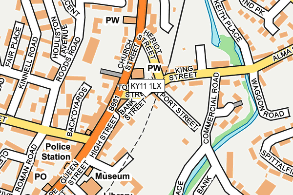 KY11 1LX map - OS OpenMap – Local (Ordnance Survey)