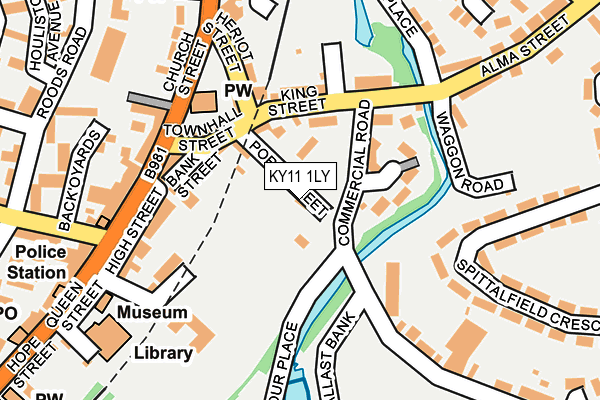 KY11 1LY map - OS OpenMap – Local (Ordnance Survey)