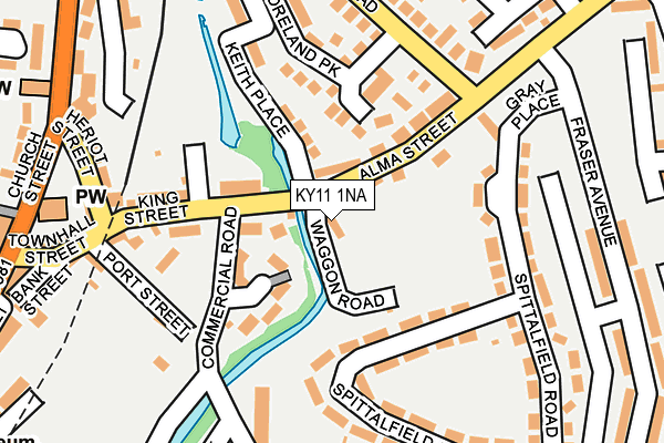 KY11 1NA map - OS OpenMap – Local (Ordnance Survey)