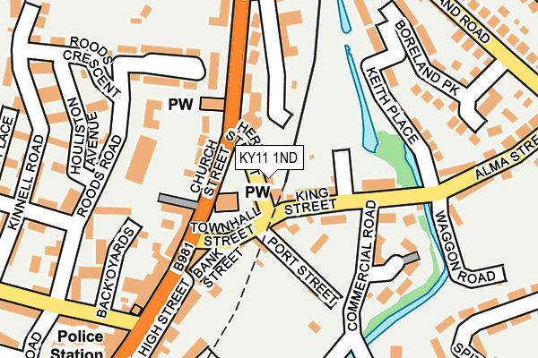 KY11 1ND map - OS OpenMap – Local (Ordnance Survey)