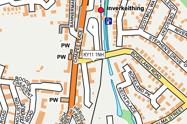 KY11 1NH map - OS OpenMap – Local (Ordnance Survey)