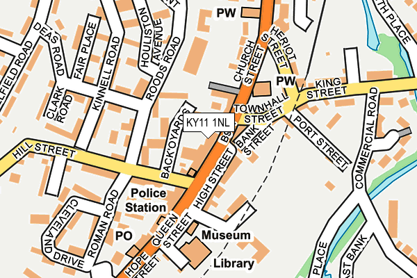 KY11 1NL map - OS OpenMap – Local (Ordnance Survey)